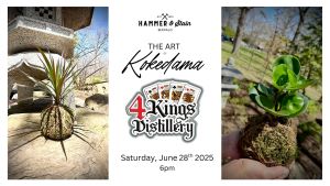 Kokedama Workshop with Hammer and Stain Buffalo